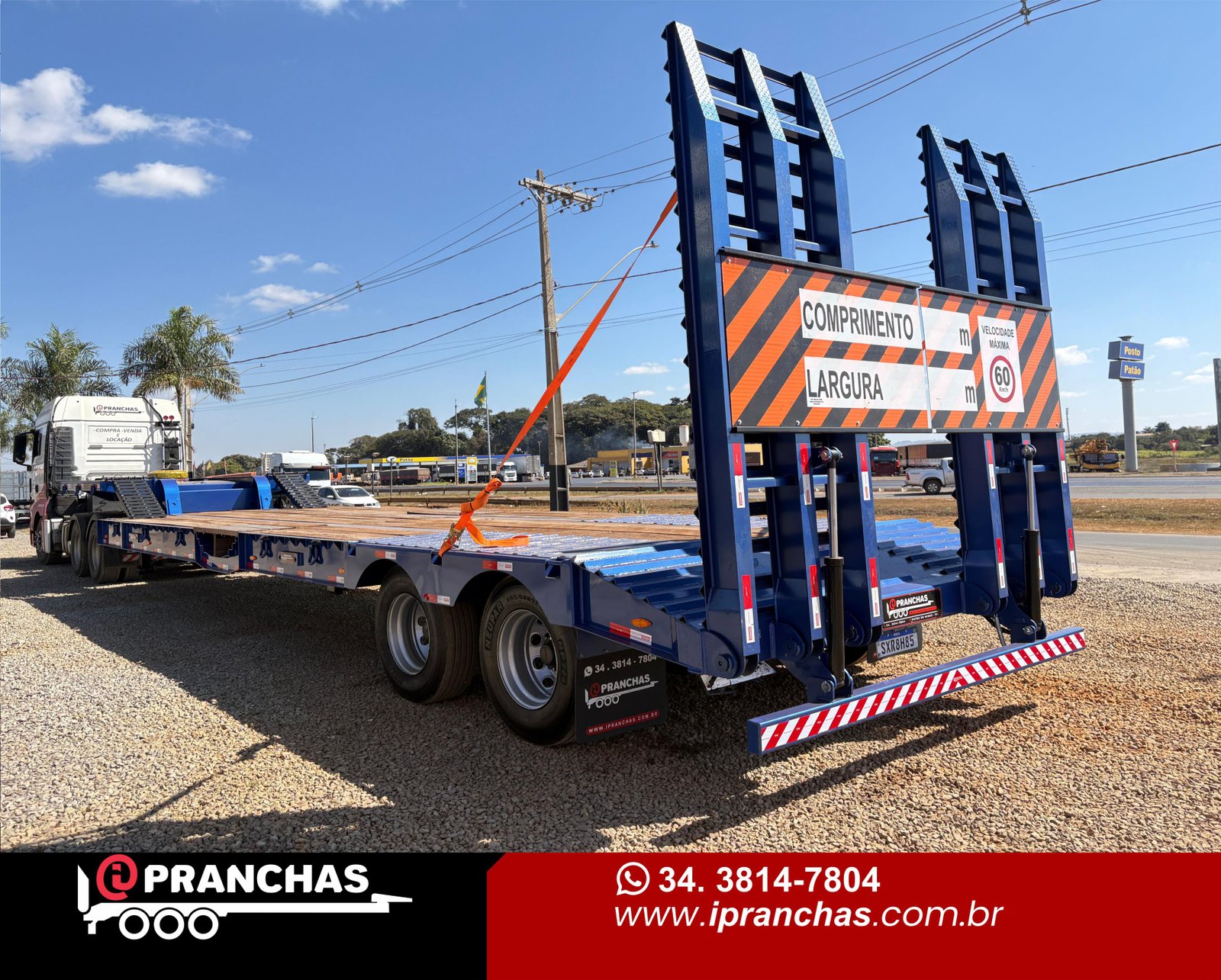 Prancha Carrega Tudo Reta 02 Eixos  2025 Nova 11,50mts